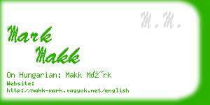 mark makk business card
